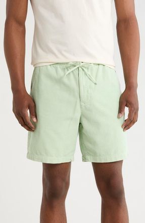 Barbour Washed Corduroy Relaxed Shorts in Pale Apple at Nordstrom Rack, Size X-Large