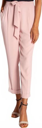 Camilyn Beth Drew Crepe Pants In Rose