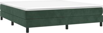 vidaXL Estructura Estructura De Cama Con Somier Terciopelo Verde Oscuro 180x200 Cm Vidaxl