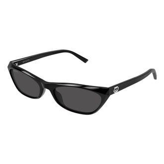 Gucci Cat Eye Zonnebril - Dames - Accessoires - Zwart - Maat: 56 MM