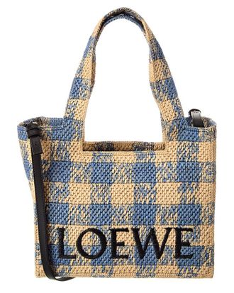 Loewe Font Raffia Tote