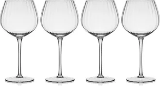 Mikasa Optic 15Oz White Wine Glasses, Set Of 4