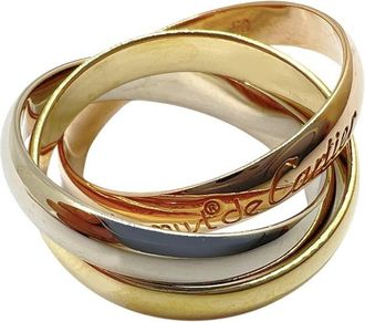 Cartier Pink Gold White Gold Yellow Gold Yellow Gold (18K) Pink Gold (18K) White Gold (18K) Band Ring (Pre-Owned)