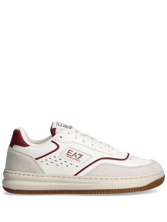 Emporio Armani Sneakers met logoprint - Wit