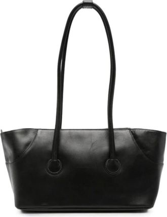 Marge Sherwood Tassen, Dames, Zwart, ONE Size, Leer, Schoudertas