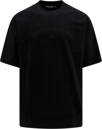 Dolce & Gabbana T-Shirts - Heren - T-shirts - Zwart - L - Katoen - Tops