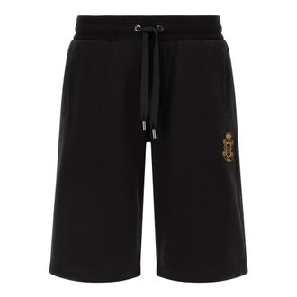 Dolce & Gabbana Brushed Cotton Bermuda Shorts - male - Dolce & Gabbana - Casual Shorts - Black - M - Shorts