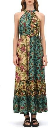 Celina Moon Moonlit Floral Maxi Dress in Blue at Nordstrom Rack, Size X-Large