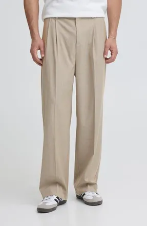 Casual Friday Stripe Pleated Trousers in Island Fossil at Nordstrom, Size 29