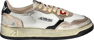 Autry Sneakers, female, Multicolor, Size: 10 US Vintage Mesh Leather Sneakers