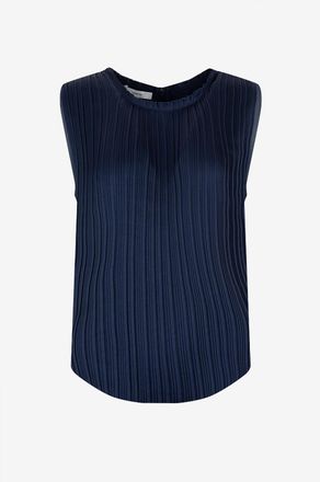 Vince &Auml;rmelloses Top Pleated Crew