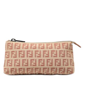 Fendi Pre-owned Fendi Zucchino Canvas Pouch 2228 7N0037 JQ4 039