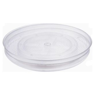 OEM Bandeja Giratoria Peque&ntilde;a De Pl&aacute;stico Sin Bpa Para Especias E Ingredientes De Cocina, Base Giratoria Para Armario, Transparente, 29 Cm