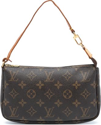 Louis Vuitton Pre-owned Womens Monogram Pochette Accessoires - Brown Textile - One Size