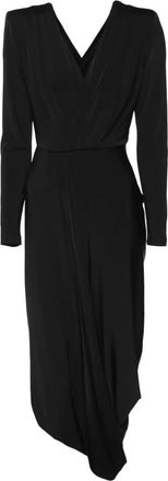 Giorgio Armani Abito midi in jersey - Nero