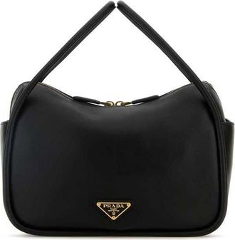Prada Leather Shoulder Bag Black