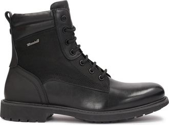 Kazar Veelzijdige leren laarzen met Thinsulate membraan - Heren - Veterlaarzen - Zwart - 42 EU - Leer - Schoenen