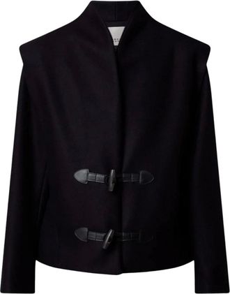 Isabel Marant Toria Jas - Dames - Jassen - Blauw - Maat: S Katoen