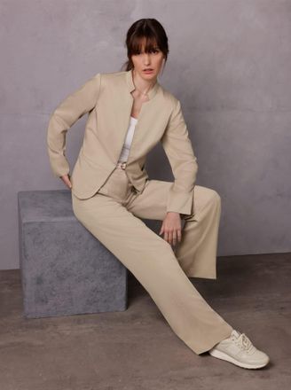 Cr&eacute;ation L Jackenblazer CREATION L PREMIUM Lyocell-Leinen-Blazer, Damen, Gr. 36, beige, 90% Lyocell, 10% Leinen, Blazer Jackenblazer