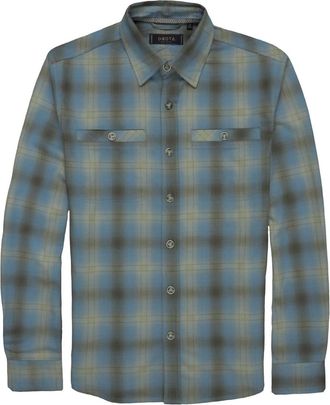 Dakota Grizzly Mens Landon Stretch Flannel Shirt Jacket In Crystal Falls