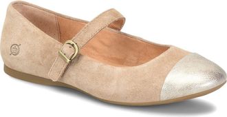 B&oslash;rn Batti Mary Jane Flat in Taupe/Gold Combo at Nordstrom Rack, Size 9