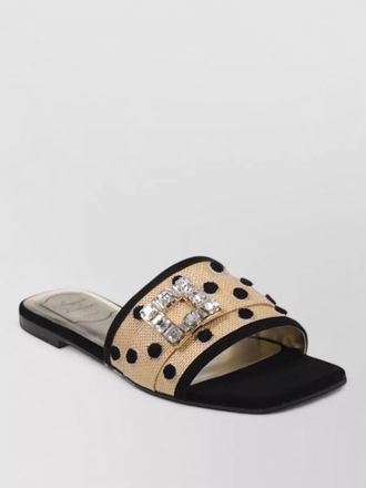 Roger Vivier leather slides
