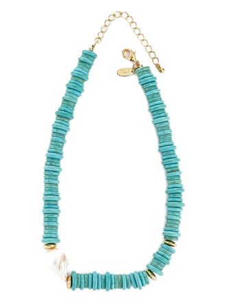 Kenneth Jay Lane Collana di perle - Blu