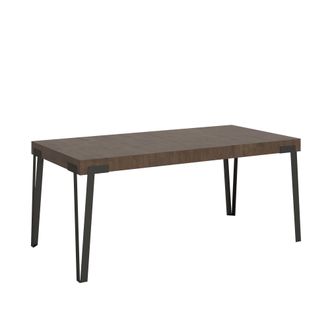 Itamoby Tavolo Allungabile 90x180/284 Cm Rio Noce Telaio Antracite