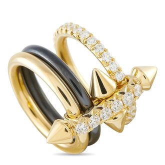 Tiffany & Co. Titan by Pharrell Williams 18K Yellow Gold, Titanium 1.14ct Diamond Ring TI16-061926