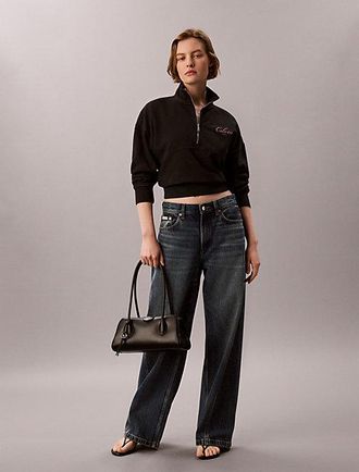 Calvin Klein Sudadera Holgada Con Cremallera De Un Cuarto