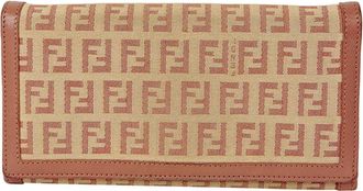 Fendi Fendi Brown Leather Juka Long Wallet (Authentic Pre-Loved)