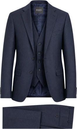Digel Duncan-AMF/Per Kostuum - Heren - Business pakken - Blauw - M - Wol - Kostuums
