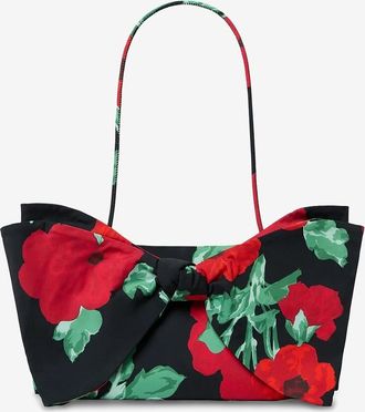 Loeffler Randall Rechteckige Clutch aus Taft mit Schleife Valerie