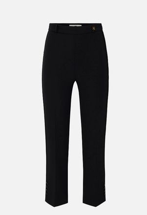 Elisabetta Franchi Pantaloni con charm logo Elisabetta Franchi