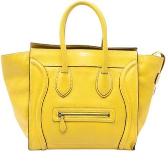 Celine Pre-owned Mini Luggage Tote - Pre-owned - Mujer - Amarillo - ONE SIZE