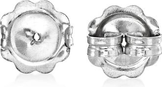 Ross-Simons Italian 14kt White Gold X-Large 9mm Earring Backings