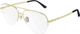 Cartier Santos Aviator Optisch Montuur - unisex - Brillen - Geel - 58 MM - Accessoires