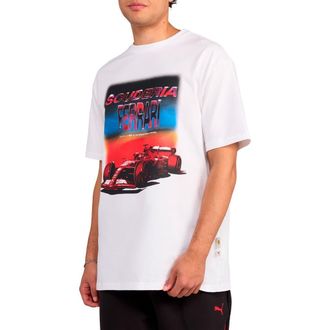 Puma Scuderia Ferrari Tribes Cotton Graphic T-Shirt in Puma White at Nordstrom, Size Xx-Large