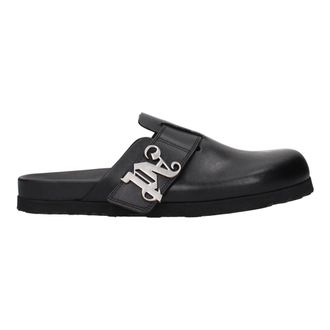 Palm Angels Schoenen, Dames, Zwart, 40 EU, Leer, Leren Slippers