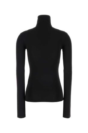 Off-white Logo-Embroidered Jersey Turtleneck Sweater - Black