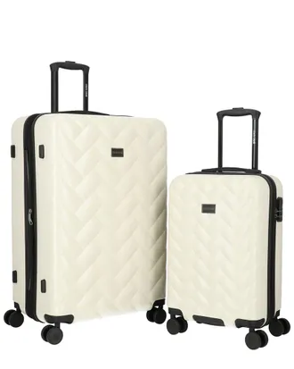 Roberto Cavalli Molded Quilt Collection 2Pc Expandable Luggage Set