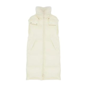 Yves Salomon Donna, Giacche, Beige, M, new