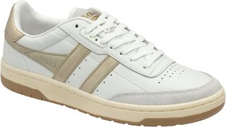 Gola Womens Falcon Mirror Sneaker In White/gold