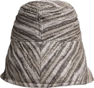 Dolce & Gabbana Multicolor Stripes Cotton Bucket Mens Cap