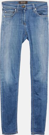 Roberto Cavalli Navy Blue Denim Skinny Jeans S Waist