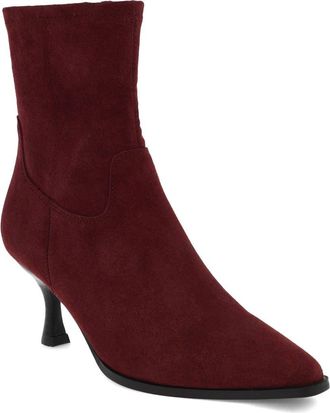 Mia Aletta Pointed Toe Bootie in Wine at Nordstrom, Size 6.5