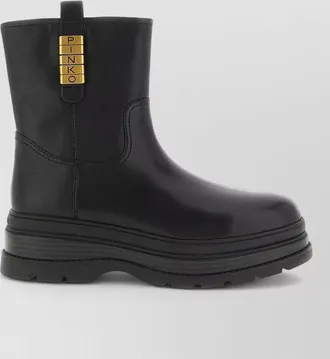 Pinko leather ankle boots