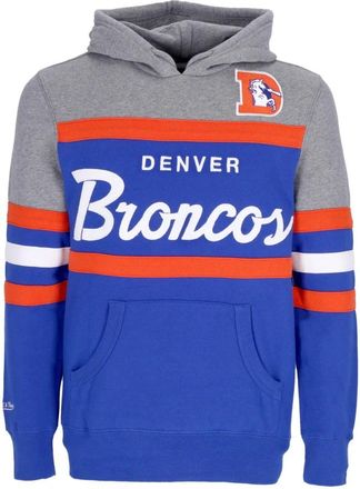 Mitchell & Ness Denver Broncos NFL Headcoach Hoodie - Heren - Hoodies - Veelkleurig - S - Katoen - Hoodies & sweatvesten
