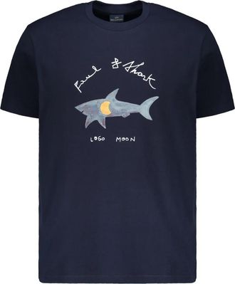 Paul & Shark T-shirt met korte mouwen - Heren - T-shirts - Blauw - 3XL - Katoen - Tops