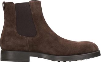 Tod's Bruine Su&egrave;de Leren Enkellaarzen - Heren - Chelseaboots - Bruin - 43 EU - Su&egrave;de - Schoenen